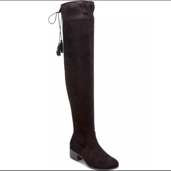 NEW Madden Girl Prissley Over The Knee Boots Black - Picture 3 of 5